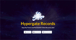 Desktop Screenshot of hypergate-records.com